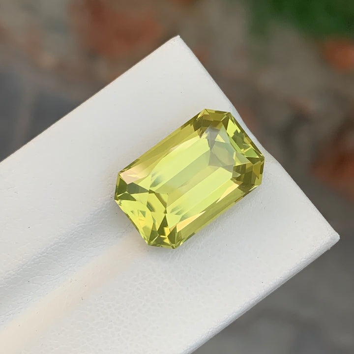 13.00 Carats Loose Lemon Quartz Emerald Shape