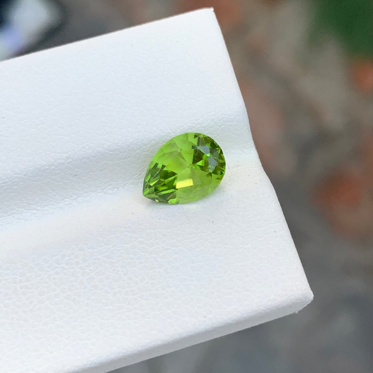 2.25 Carats Natural Loose Peridot Pear Shape