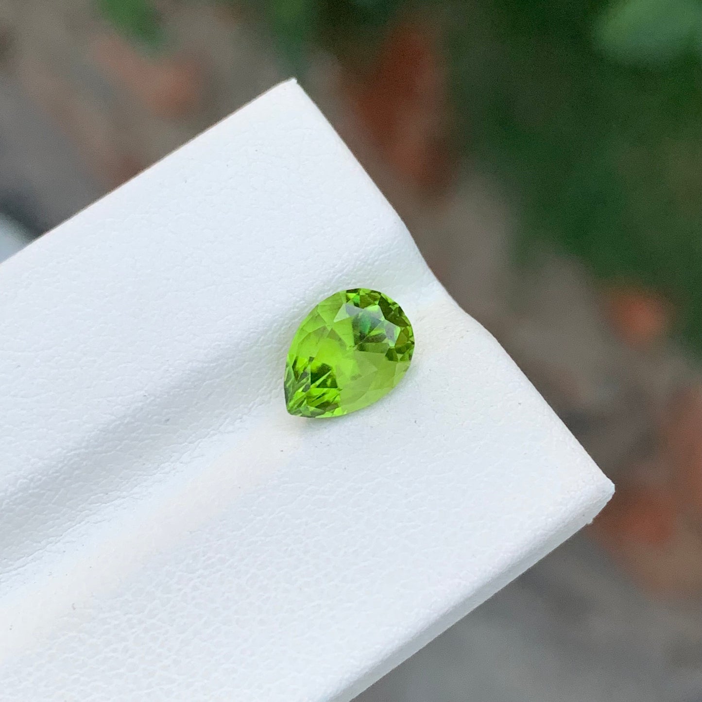 2.25 Carats Natural Loose Peridot Pear Shape