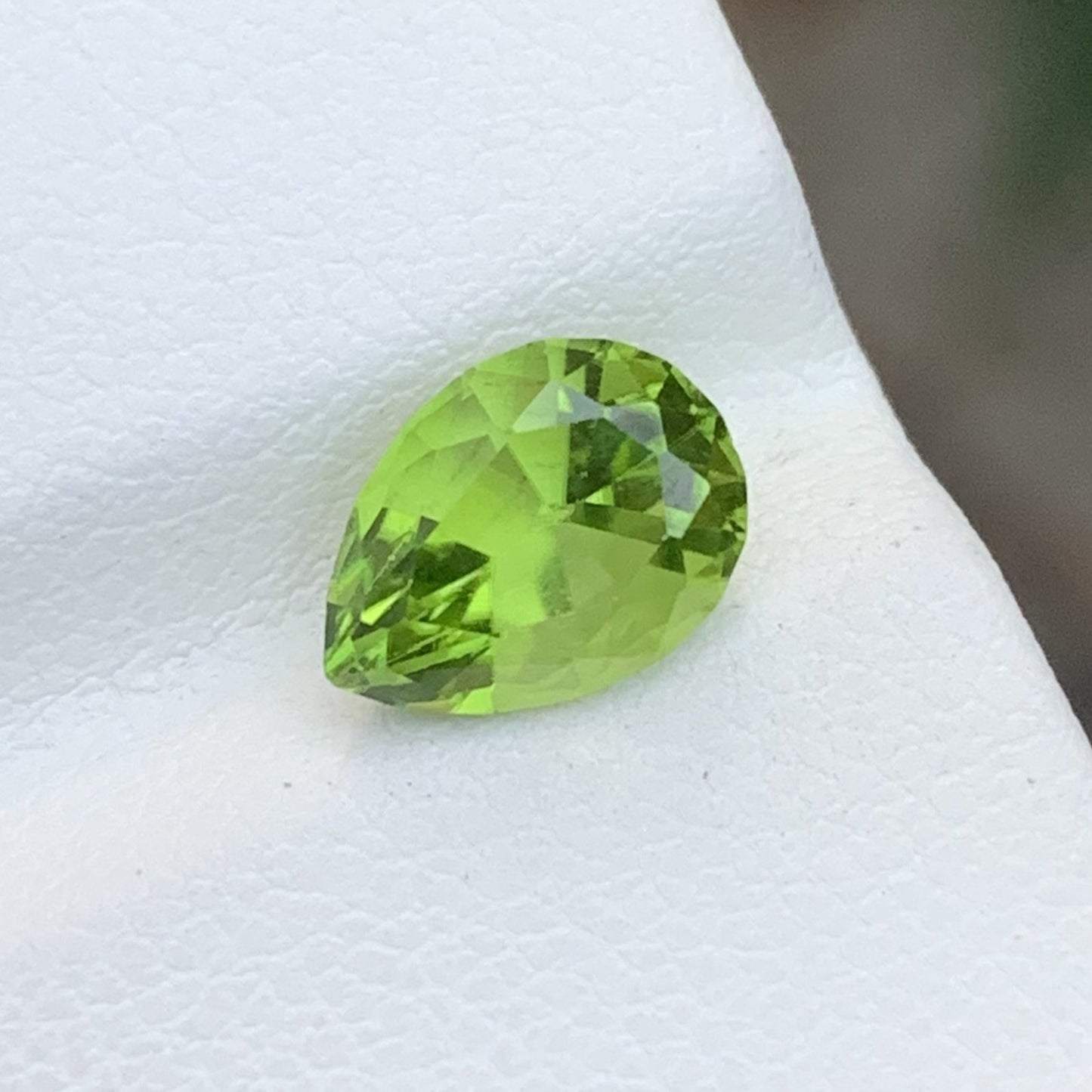 2.25 Carats Natural Loose Peridot Pear Shape