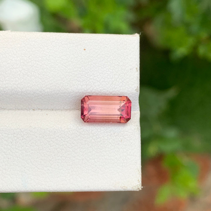 faceted pink tourmaline