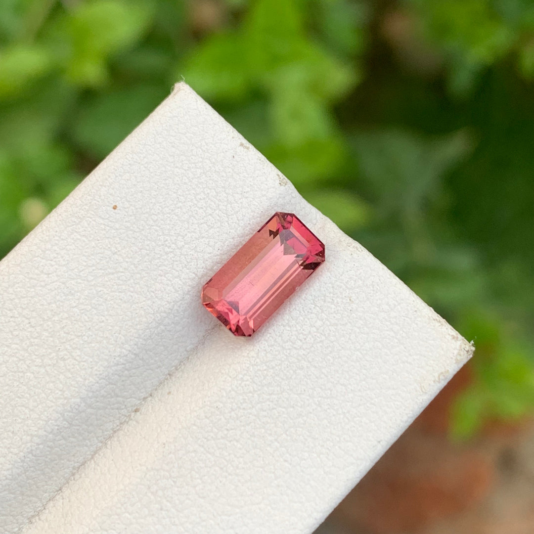 faceted pink tourmaline