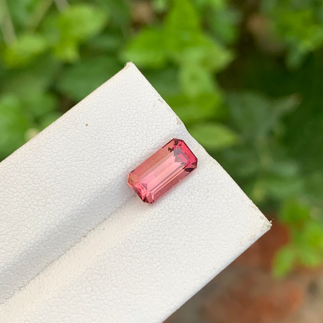 faceted pink tourmaline