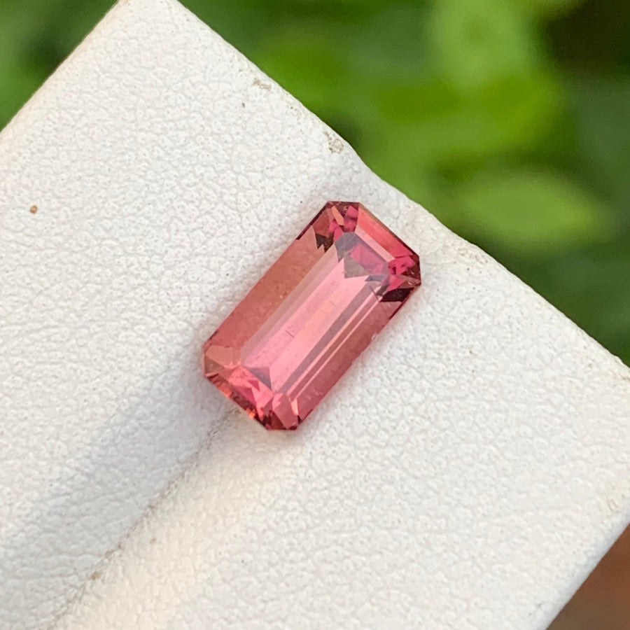 faceted pink tourmaline