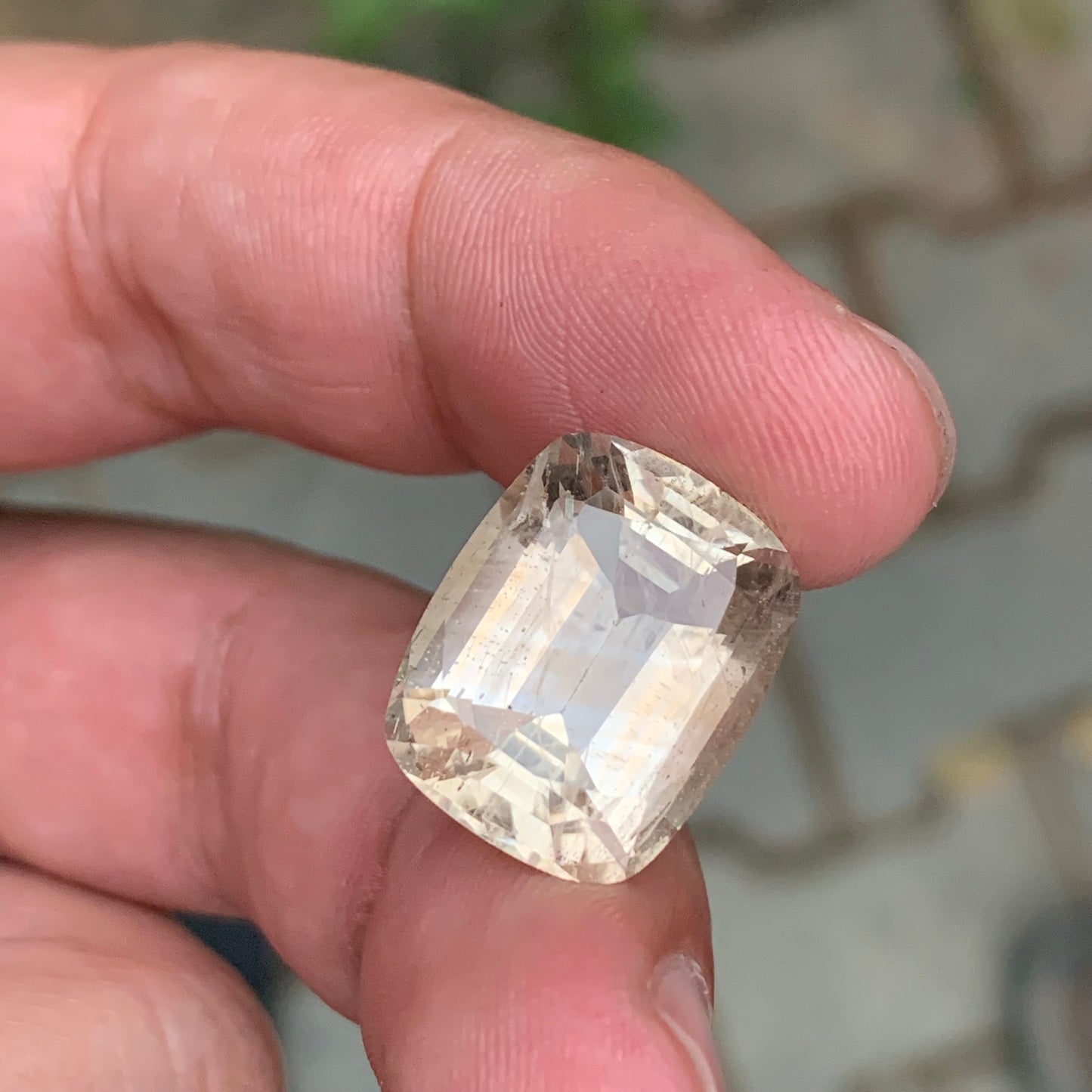 19.20 Carats Natural Topaz Cushion Shape Pakistani Gemstone