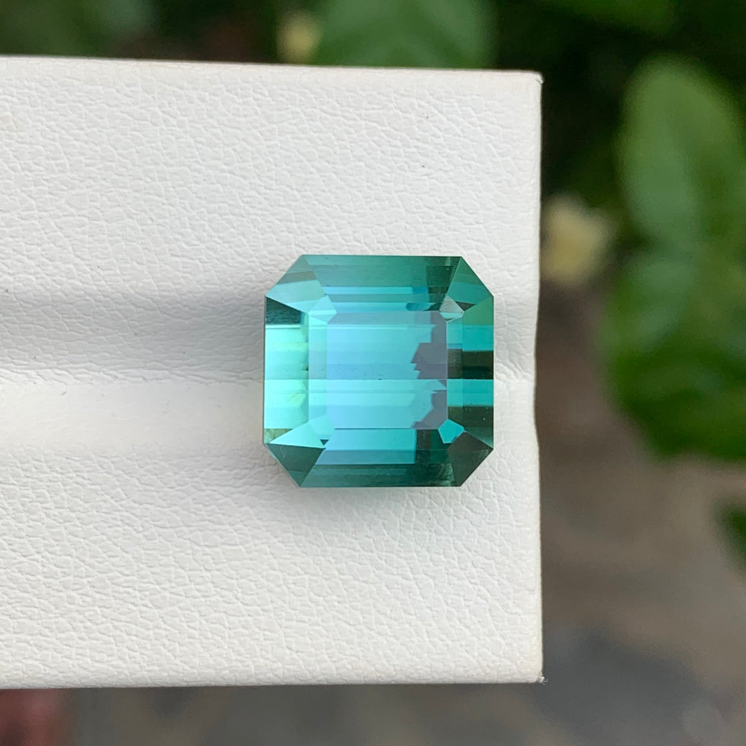 12.65 Carats Top Quality Teal Green Loose Tourmaline