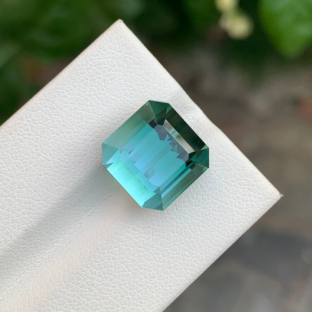 12.65 Carats Top Quality Teal Green Loose Tourmaline