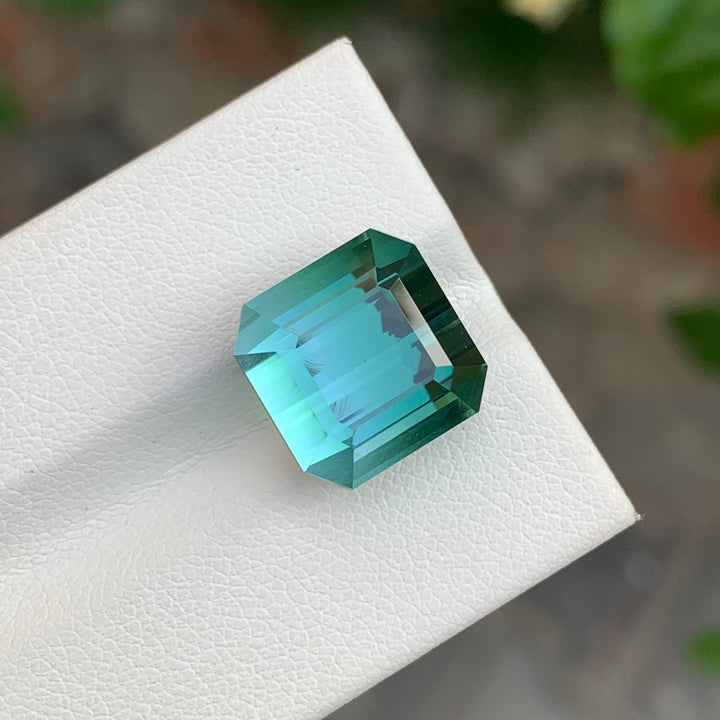 12.65 Carats Top Quality Teal Green Loose Tourmaline