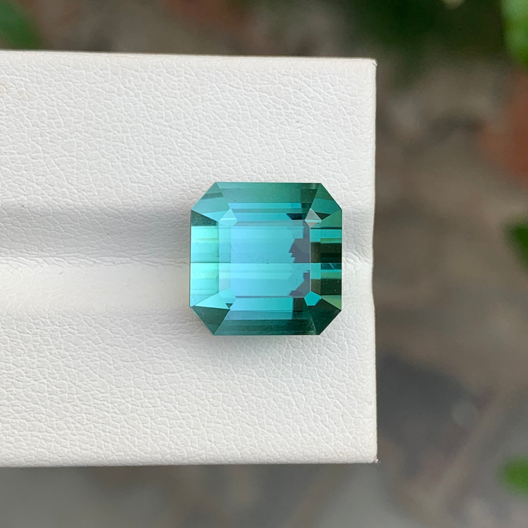 12.65 Carats Top Quality Teal Green Loose Tourmaline