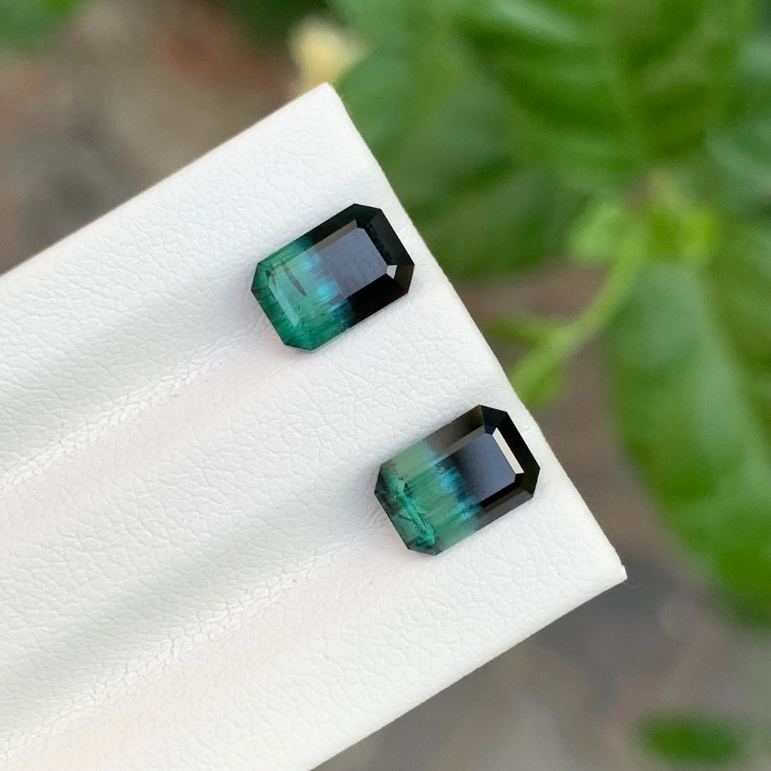 3.10 Carats Bicolor Loose Tourmaline Pair