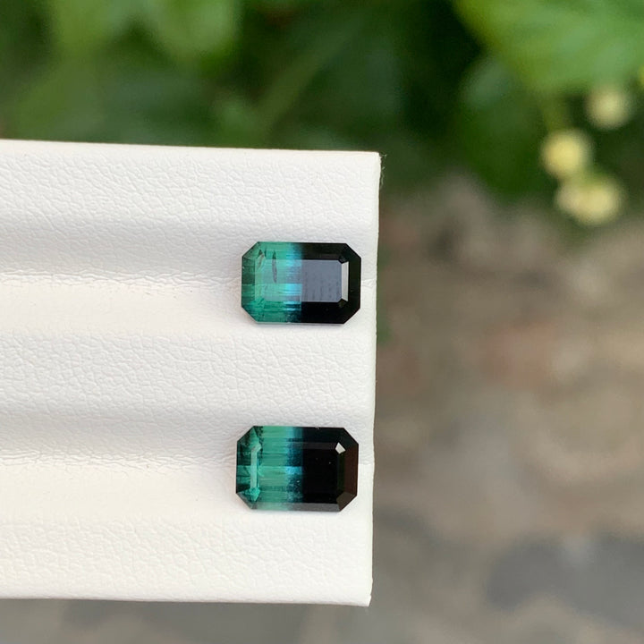 3.10 Carats Bicolor Loose Tourmaline Pair