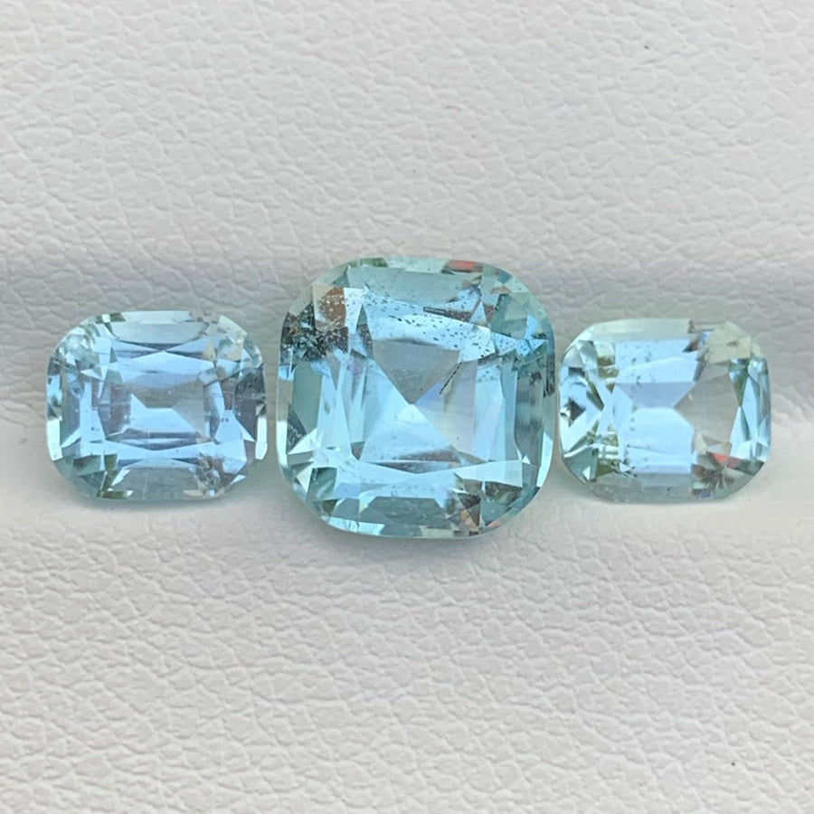 faceted aquamarine lot