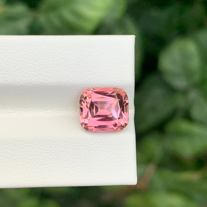 4.30 Carats Pink Tourmaline Cushion Shape Afghan Gemstone