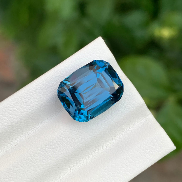 9.15 Carats Loose Cushion Shape London Blue Topaz