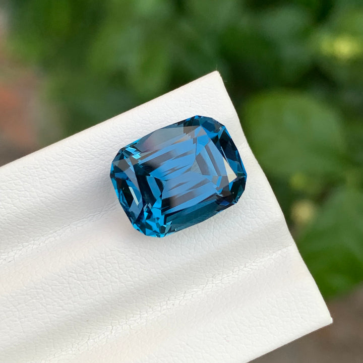 9.15 Carats Loose Cushion Shape London Blue Topaz