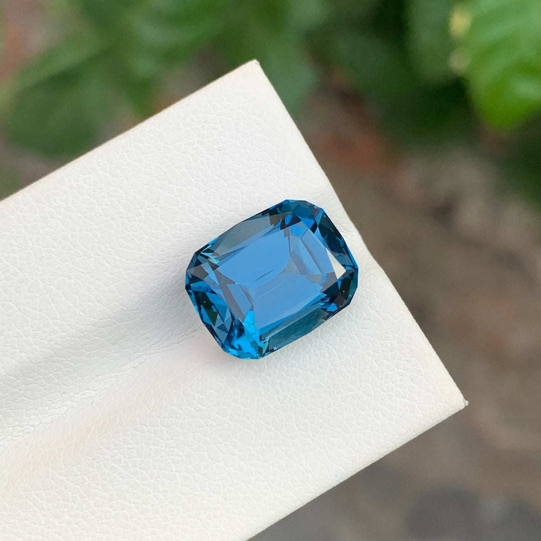 9.15 Carats Loose Cushion Shape London Blue Topaz