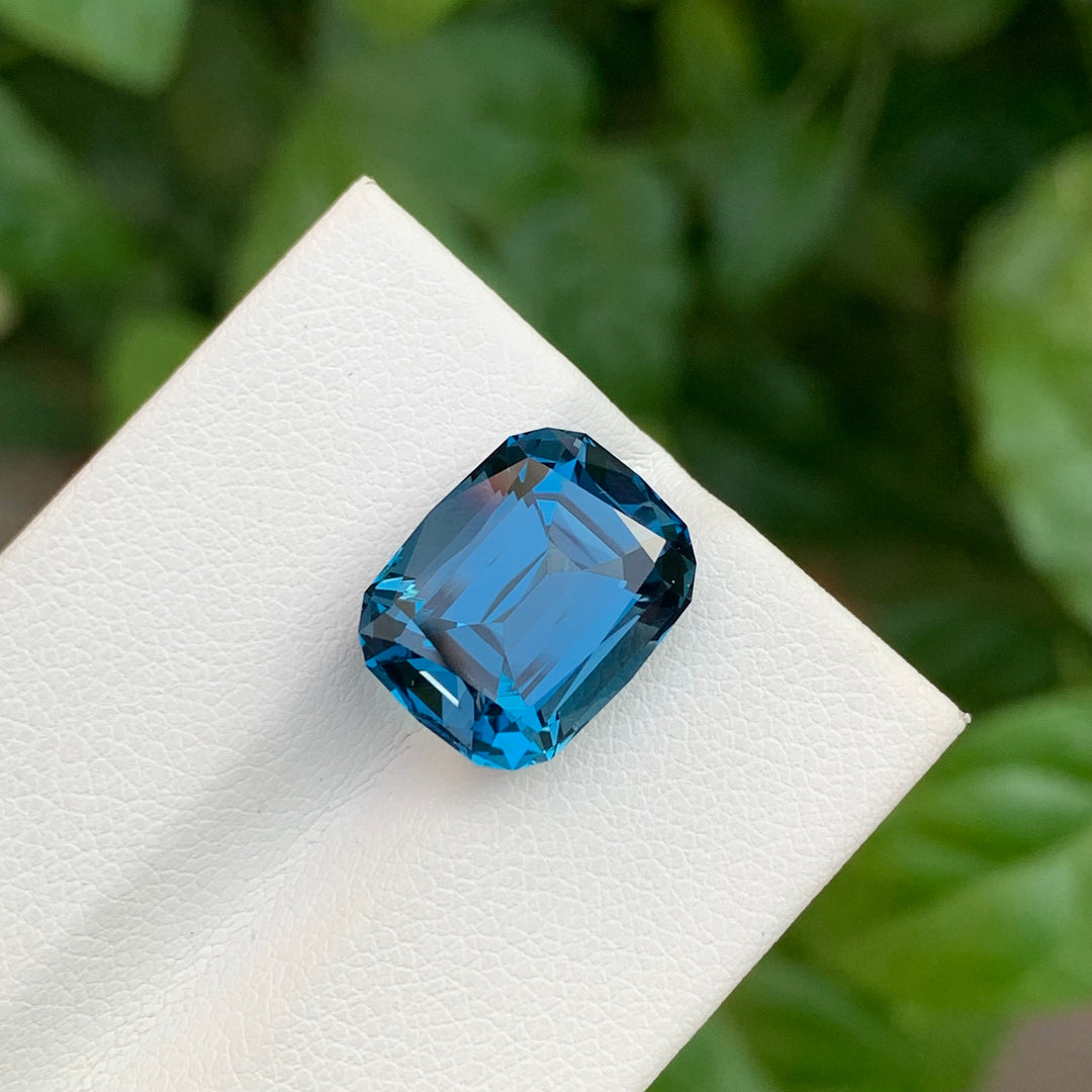 9.15 Carats Loose Cushion Shape London Blue Topaz