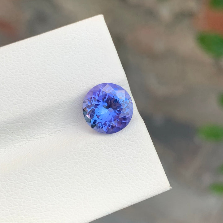 2.60 Carats Round Shape Faceted Tanzanite Gemstone