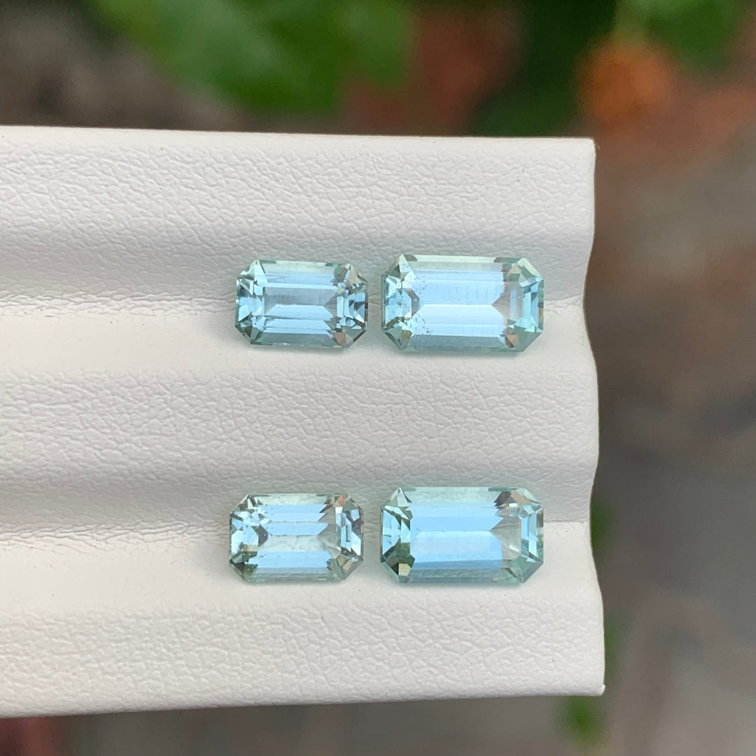 4.10 Carats Faceted Aquamarine Gemstone Set