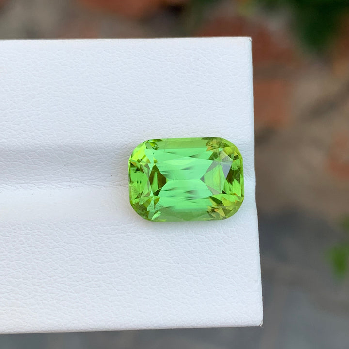 7.60 Carats Tremendous Cushion Cut Faceted Peridot