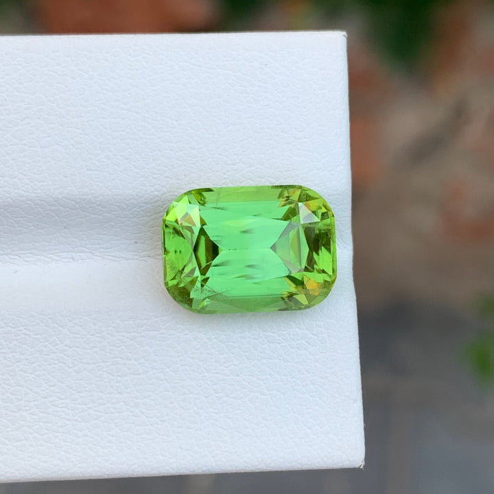 7.60 Carats Tremendous Cushion Cut Faceted Peridot