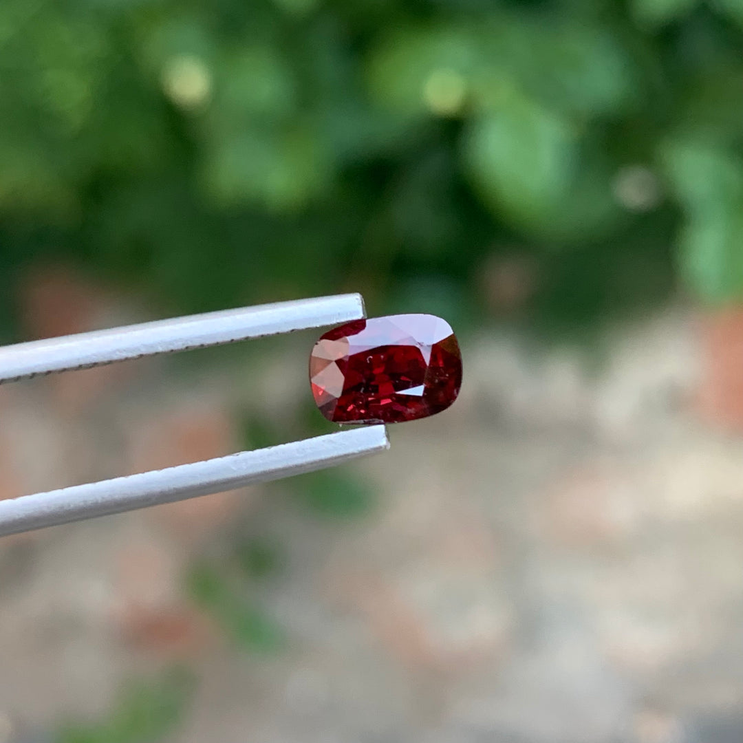 1.55 Carats Blood Red Faceted Burmese Spinel