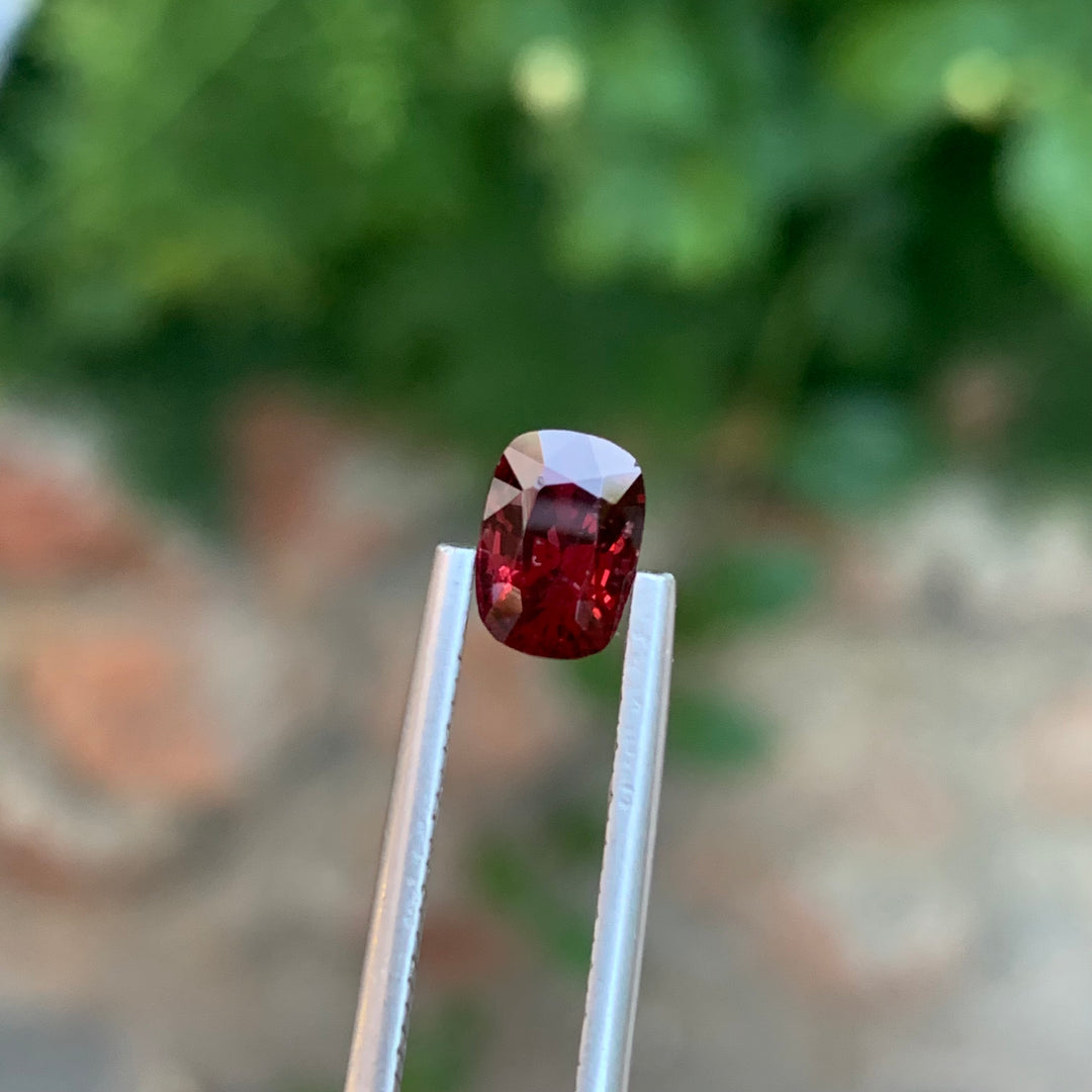 1.55 Carats Blood Red Faceted Burmese Spinel