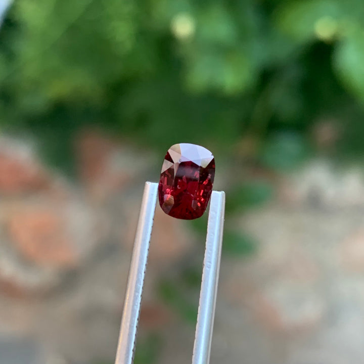 1.55 Carats Blood Red Faceted Burmese Spinel