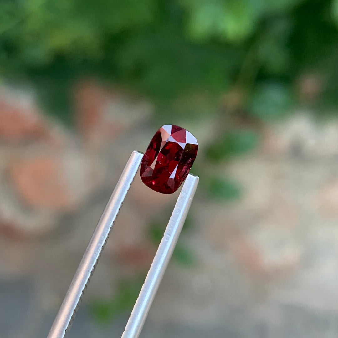 1.55 Carats Blood Red Faceted Burmese Spinel