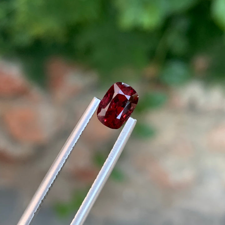 1.55 Carats Blood Red Faceted Burmese Spinel