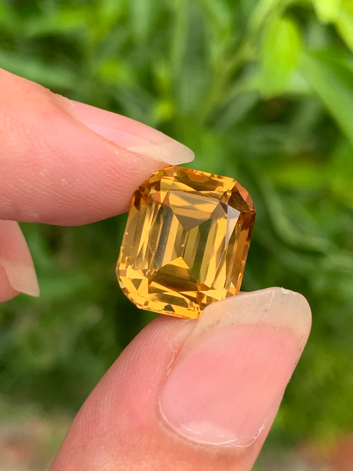 faceted citrine