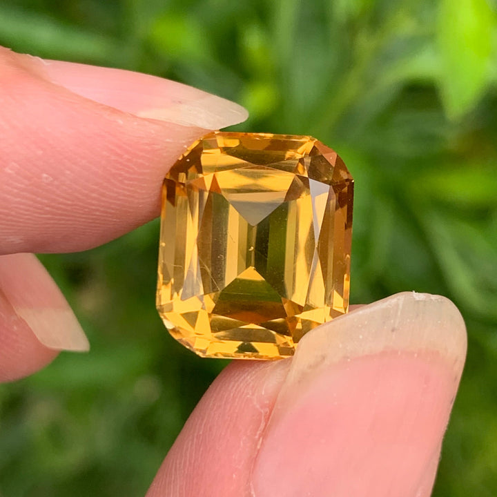 faceted citrine