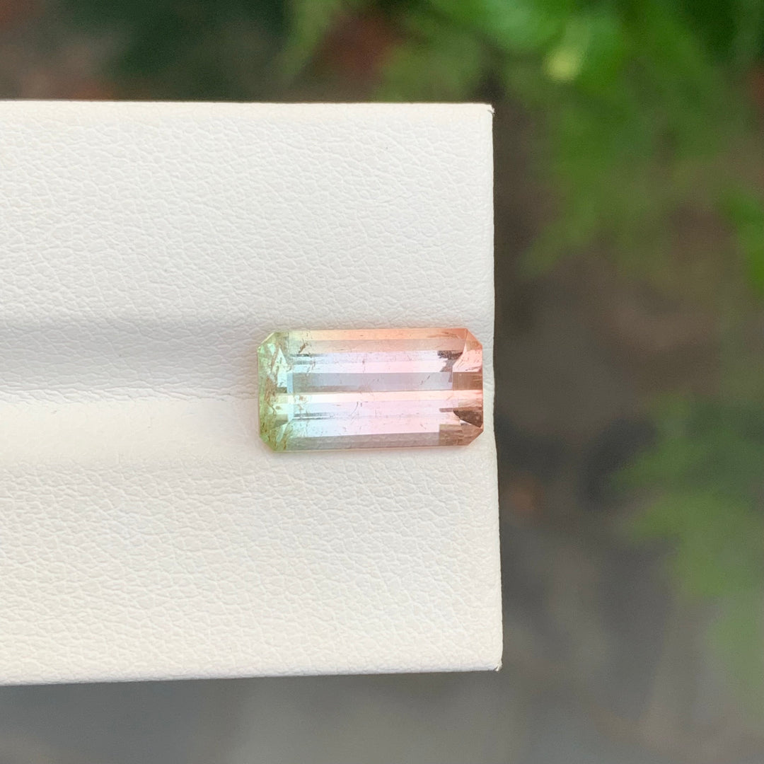 4.55 Carats Bicolor Faceted Tourmaline