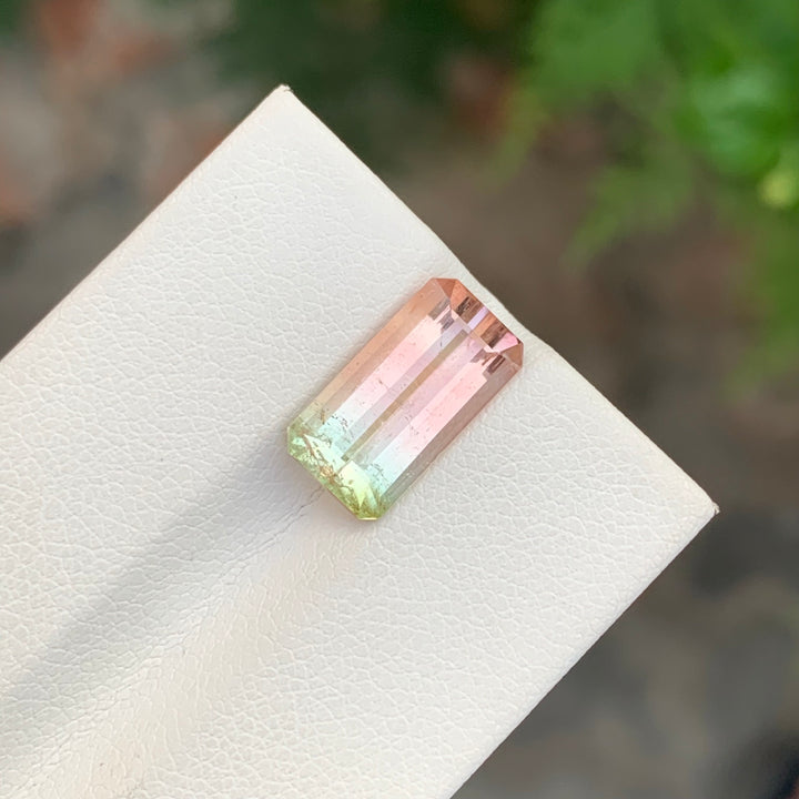 4.55 Carats Bicolor Faceted Tourmaline