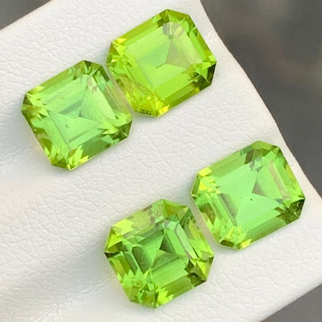 faceted peridot