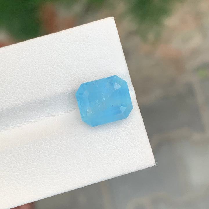 5.00 Carats Emerald Shape Loose Aquamarine