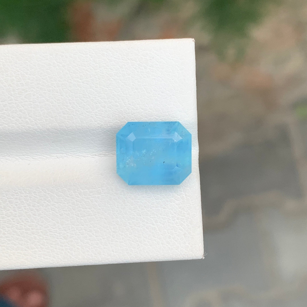 5.00 Carats Emerald Shape Loose Aquamarine