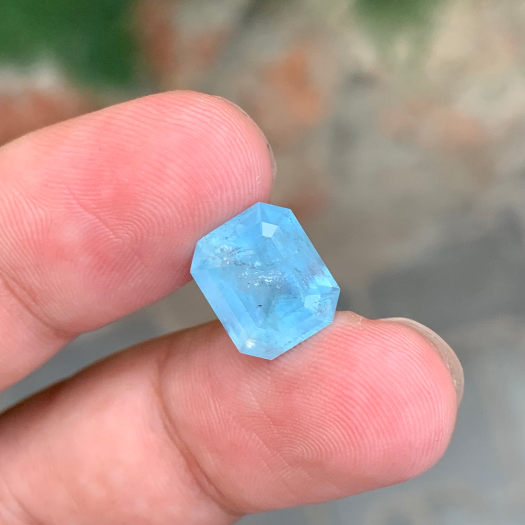 5.00 Carats Emerald Shape Loose Aquamarine