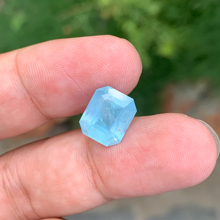 5.00 Carats Emerald Shape Loose Aquamarine