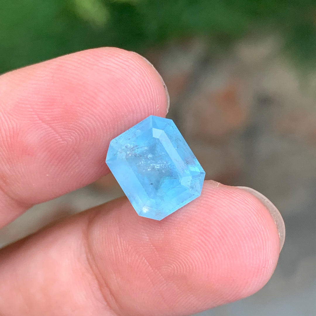 5.00 Carats Emerald Shape Loose Aquamarine