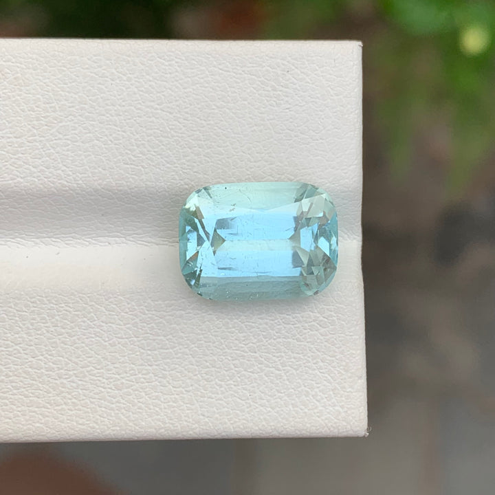 6.60 Carats Cushion Shape Loose Aquamarine