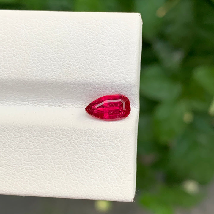 0.90 Carats Faceted Rubellite Tourmaline Tear Shape