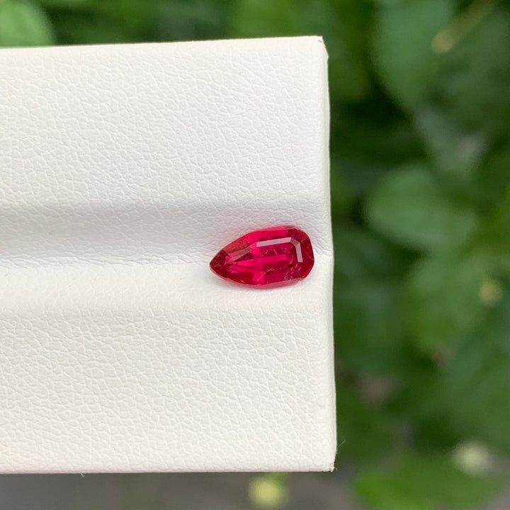 0.90 Carats Faceted Rubellite Tourmaline Tear Shape