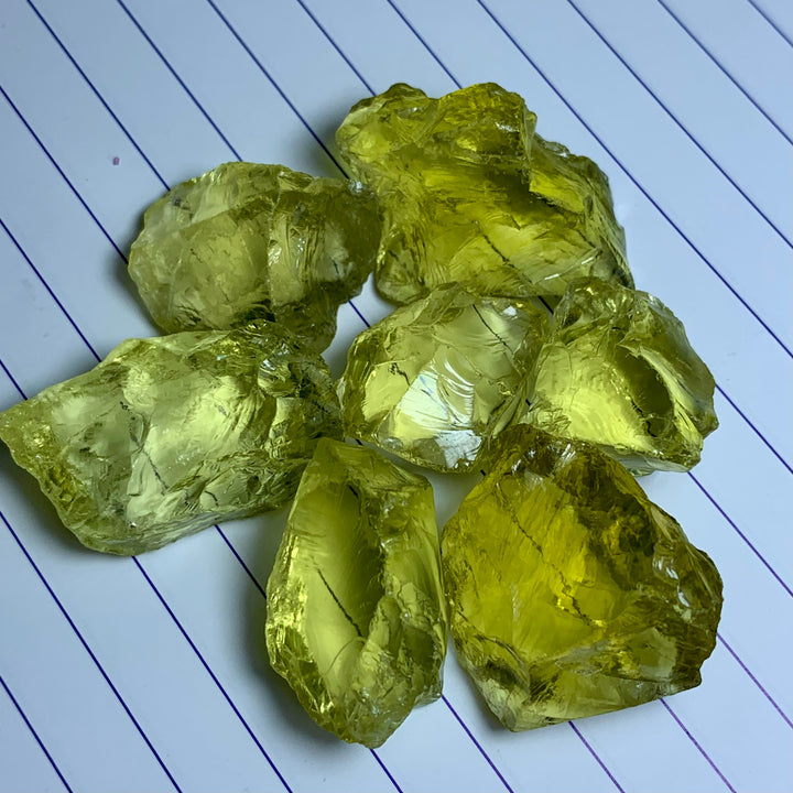 50.69 Grams Facet Rough Natural Lemon Quartz Parcel