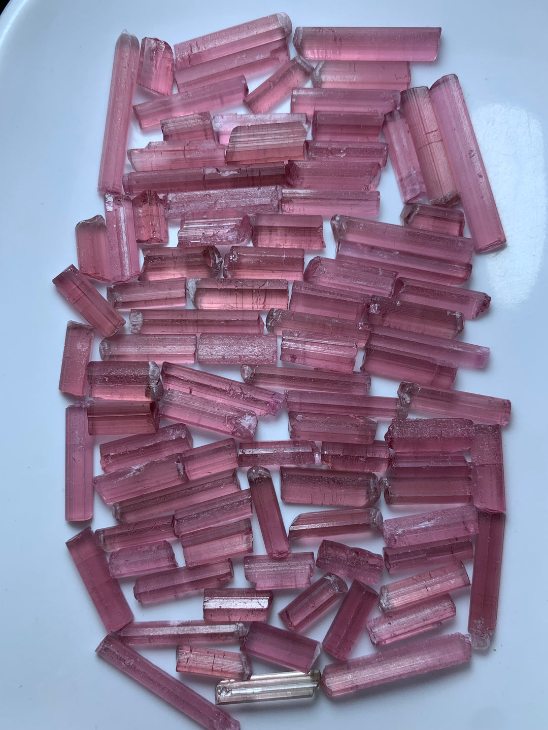 46 Grams Lovely Facet Rough Pink Tourmaline Crystals
