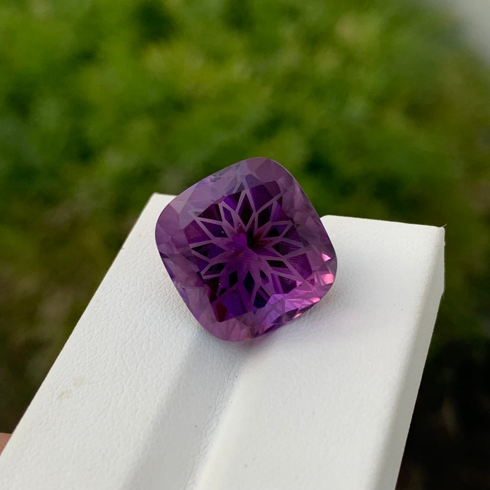 flower cut amethyst