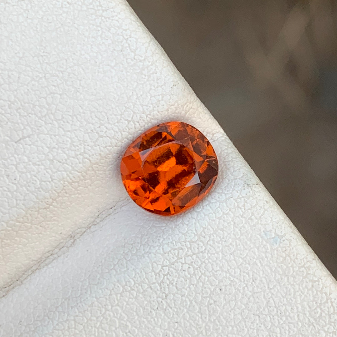 Lovely 2.30 Carats Faceted Oval Shape Hessonite
