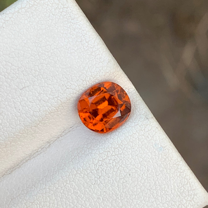 Lovely 2.30 Carats Faceted Oval Shape Hessonite