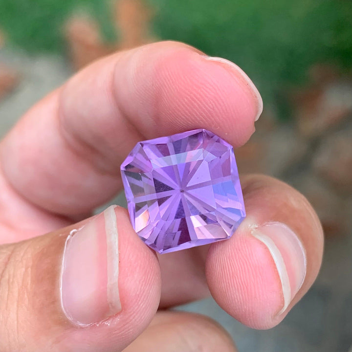 16.80 Carats Square Shape Loose Amethyst