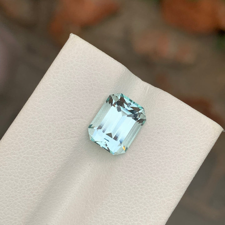 4.20 Carats Emerald Cut Loose Aquamarine